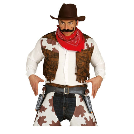 Zwarte Nep Geweer Met Holster 2st van Fiestas Guirca koop je bij Partywinkel