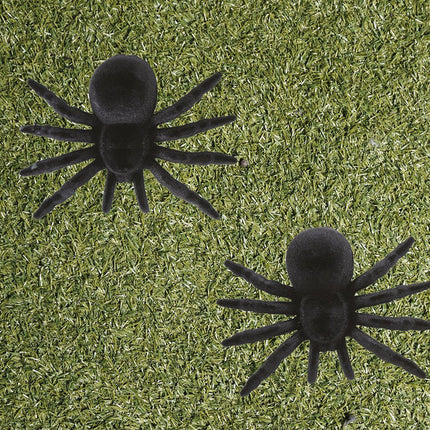 Zwarte Nep Spin 10cm 2st van Fiestas Guirca koop je bij Partywinkel