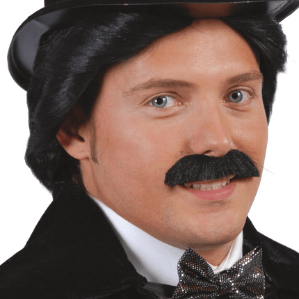 Zwarte Plak Snor van Fiestas Guirca koop je bij Partywinkel