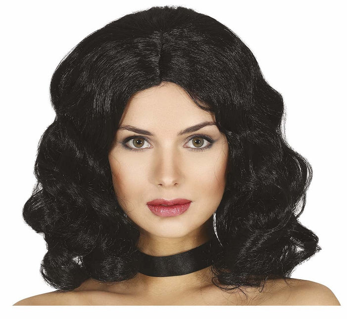 Zwarte Pruik Kort Haar van Fiestas Guirca koop je bij Partywinkel