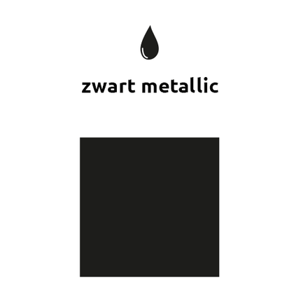 Zwarte Reuze Ballon XL Metallic 91cm van Balloonia koop je bij Partywinkel