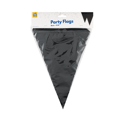 Zwarte Slinger Plastic 10m - Partywinkel - 8716764235597