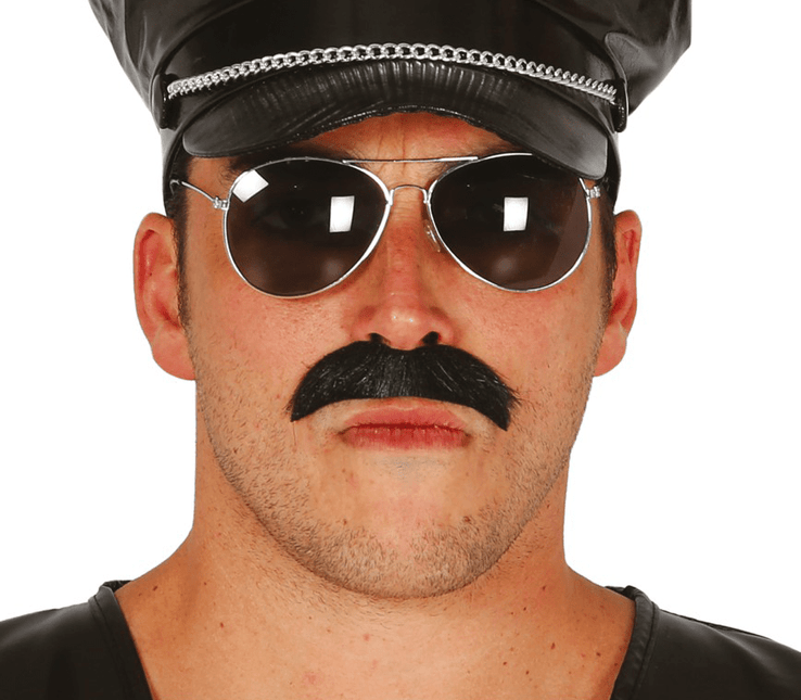 Zwarte Snor Zelfklevend van Fiestas Guirca koop je bij Partywinkel