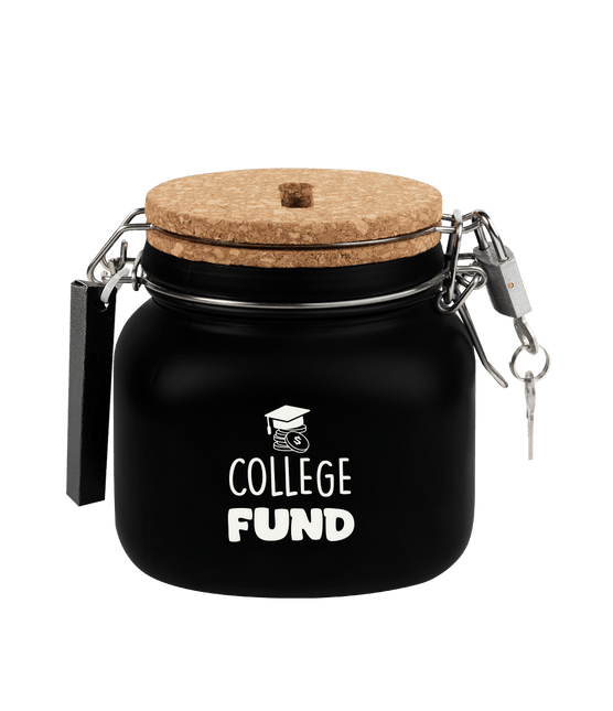 Zwarte Spaarpot College Fund 12,5cm van Paper Dreams koop je bij Partywinkel