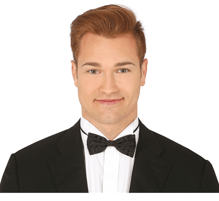 Zwarte Strik Pailletten van Fiestas Guirca koop je bij Partywinkel