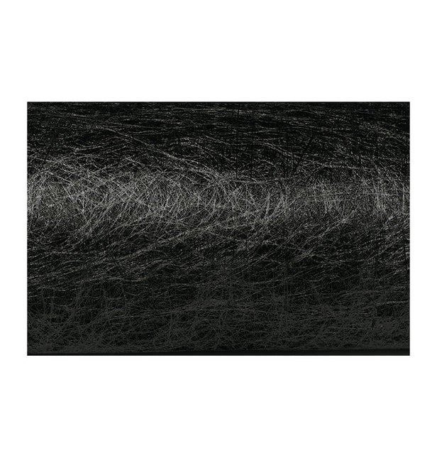 Zwarte Tafelloper Glans 10M 30cm van CHAKS koop je bij Partywinkel