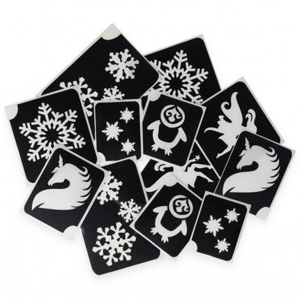 Zwarte Tattoo Stencil Meisjes 12st van Superstar koop je bij Partywinkel