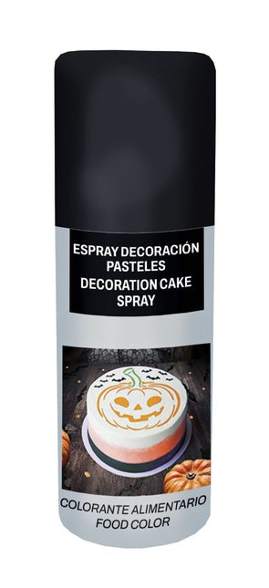 Zwarte Voedingskleurstof Spray 100ml - Partywinkel - 8434077179680